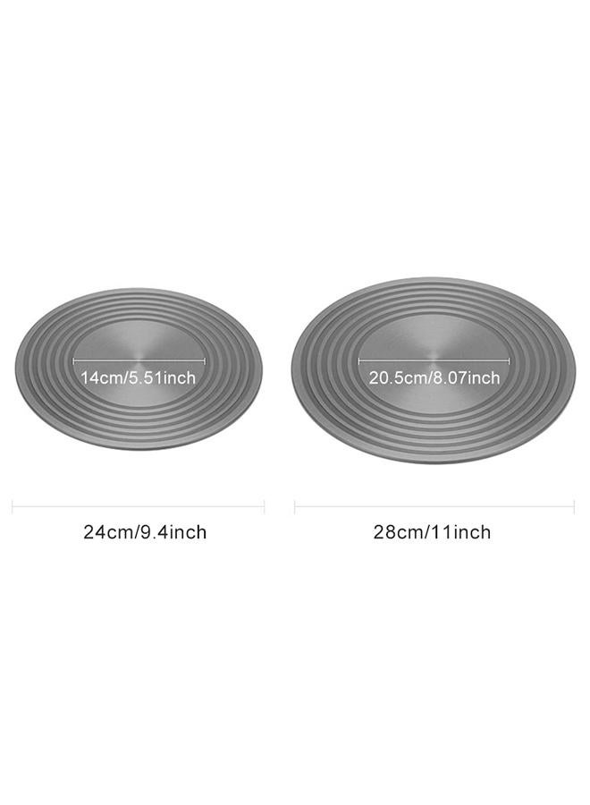 Calidaka Heat Diffuser 9/11inch Aluminum Induction Diffuser Plate,Reducer Flame Guard Simmer Ring Plate Non-Stick Hob Ring Plate for Gas Stove Glass Cooktop Converter Coffee Milk - Image 2