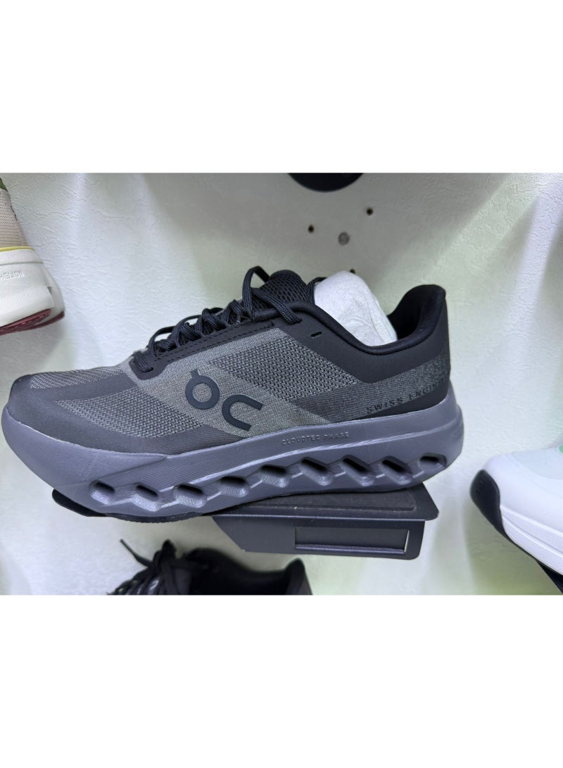 ON Cloudsurfer running trainers in all gray black