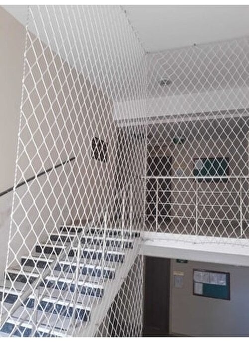 Kadir Tarım Balcony Safety Net 2 x 25 Meters Thickness 6 Millimeters Safety Net School Net Child and Adult Net Mesh Range 10 cm  - Image 1