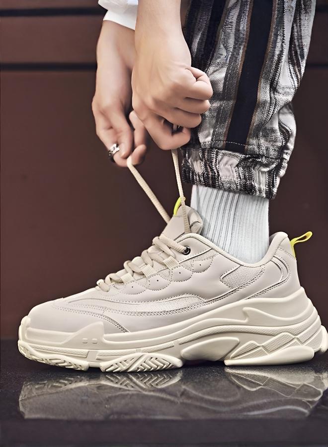 Men's Vintage Design Athletic Shoes with Thick Sole for Height Increase - Image 4