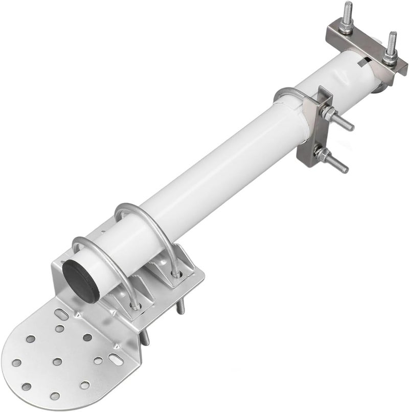 Keenso Durable Roof Wall Pole Mount Bracket for V2 Internet Antenna, Rainproof Antenna Pole Installation Set for Farm Use, Stainless Steel - Image 1