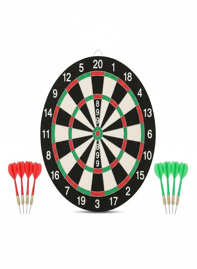 SKYFUN (LABEL) Double Sided Professional Dart Boards for Adults and Kids, Man Cave Stuff Outdoor Game with 6 Steel Tip Darts, Indoor(Cardboard) - Image 1
