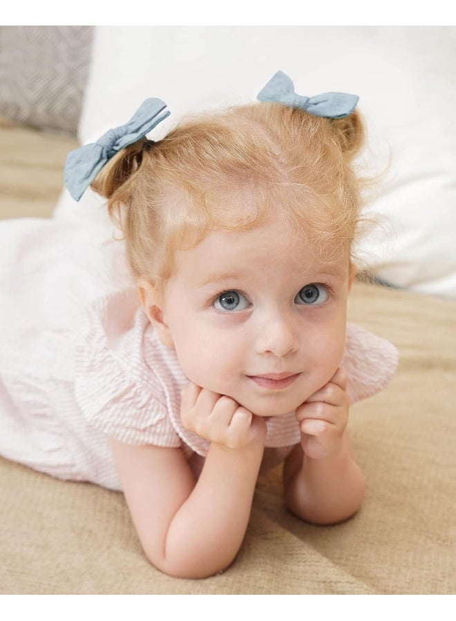 Jollybows 20 Pieces Baby Girls Hair Bows Clips Hair Barrettes Accessory for Babies Infant Toddlers Kids - Image 4