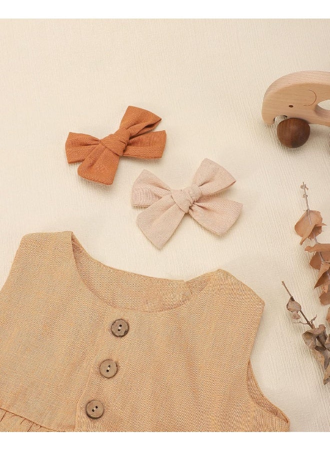 Jollybows 20 Pieces Baby Girls Hair Bows Clips Hair Barrettes Accessory for Babies Infant Toddlers Kids - Image 3