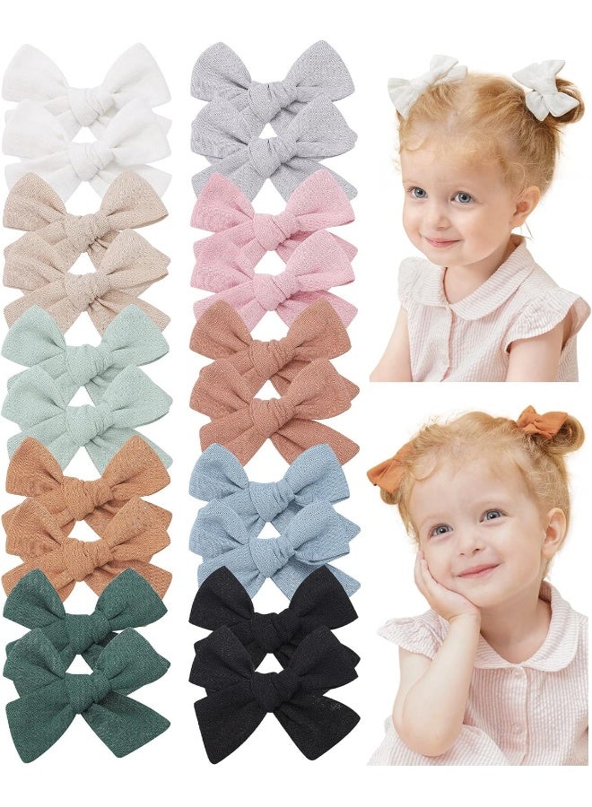 Jollybows 20 Pieces Baby Girls Hair Bows Clips Hair Barrettes Accessory for Babies Infant Toddlers Kids - Image 1