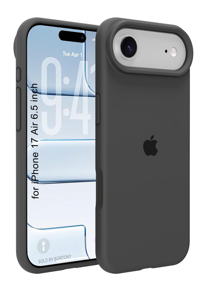 حافظة هاتف iPhone 17 Air من السيليكون الناعم السائل لهاتف iPhone 17 Air مع بطانة داخلية من الألياف الدقيقة حافظة هاتف واقية مضادة للصدمات لهاتف iPhone 17 Air 6.5 بوصة - Image 1