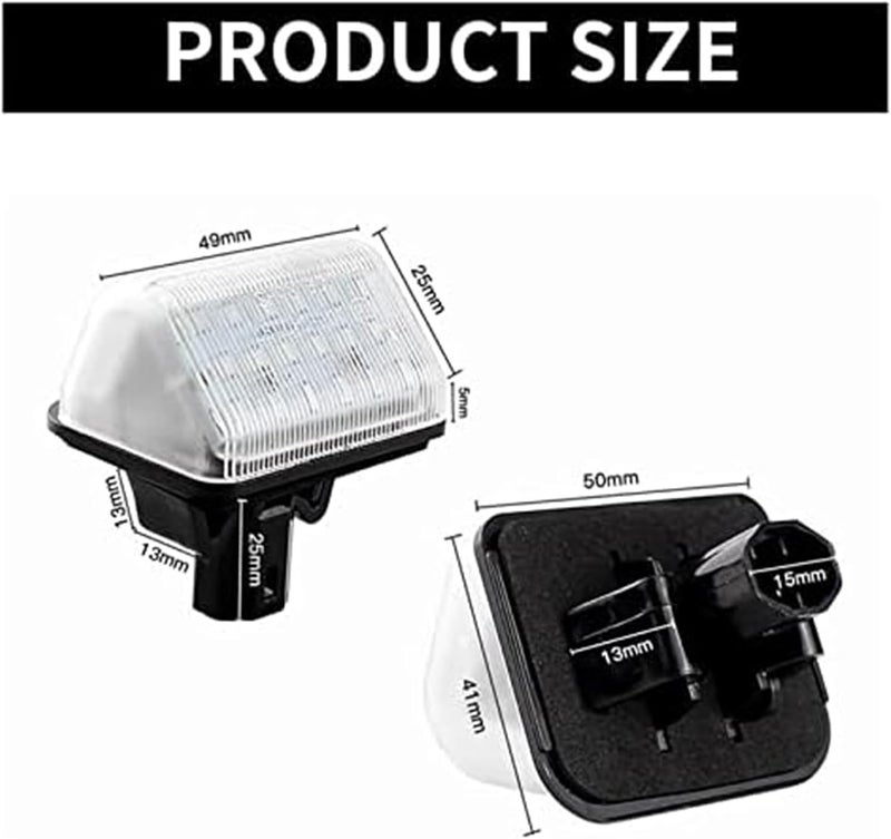 Vuzmode LED License Plate Lights for Mazda - Image 4