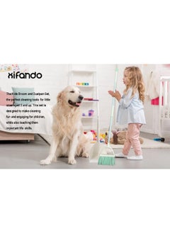 Xifando Xifando Mini Broom with Dustpan for Kids, Little Housekeeping Helper Set  - Image 2