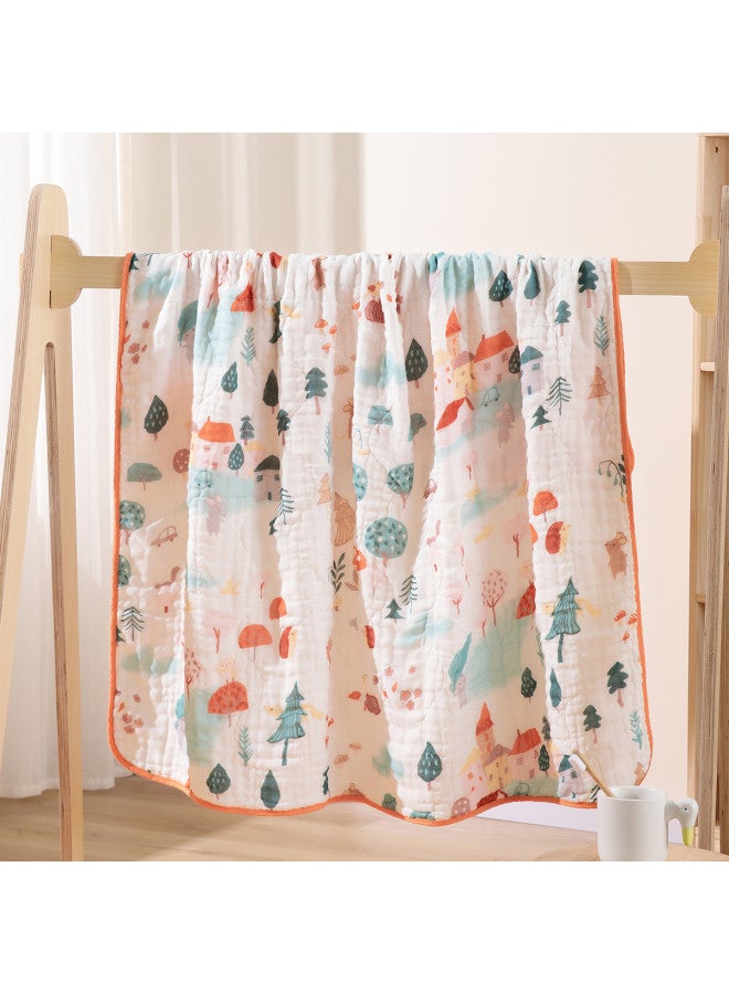 purcotton Zero-additive Puff Series】8-layer Baby Gauze Towel, Soft Warm Bath Towel For Gentle Bathing - Image 2