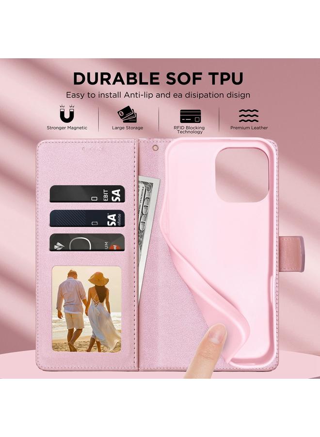 S-TOP Case For iPhone 16 Pro Max Marble Bronzing Stitching Leather Phone Case - Image 4