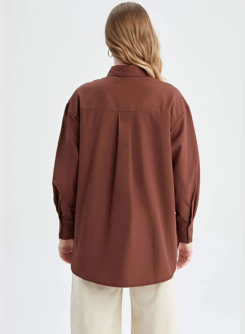 ديفاكتو Woman Regular Fit Woven Long Sleeve Tunic