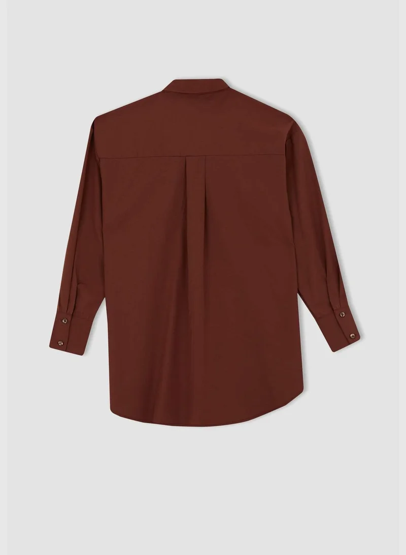 ديفاكتو Woman Regular Fit Woven Long Sleeve Tunic