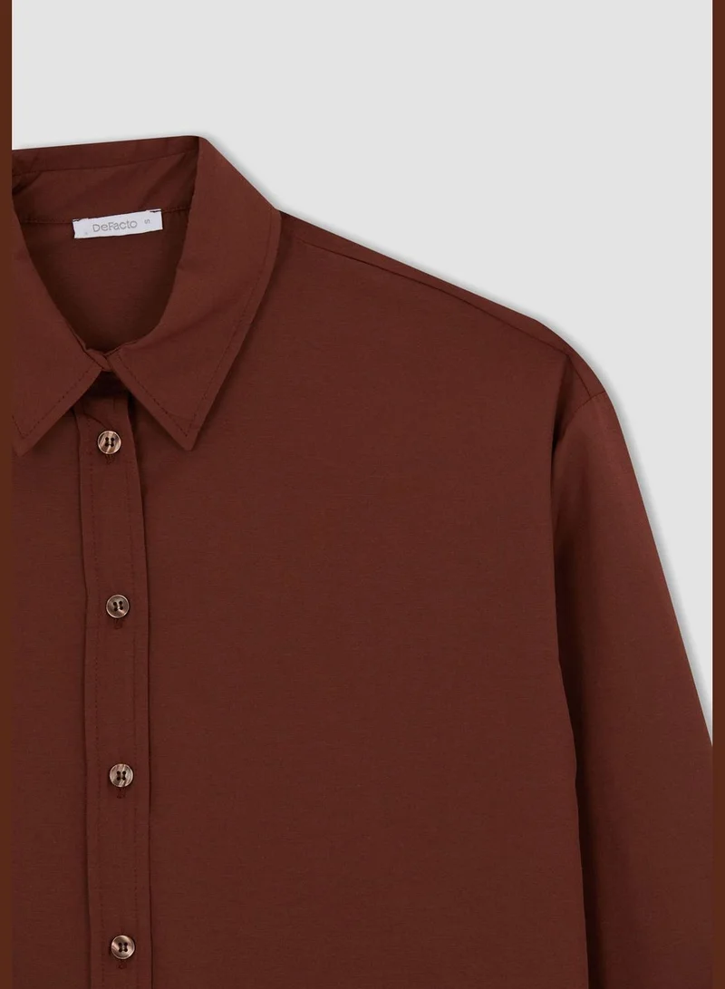 ديفاكتو Woman Regular Fit Woven Long Sleeve Tunic