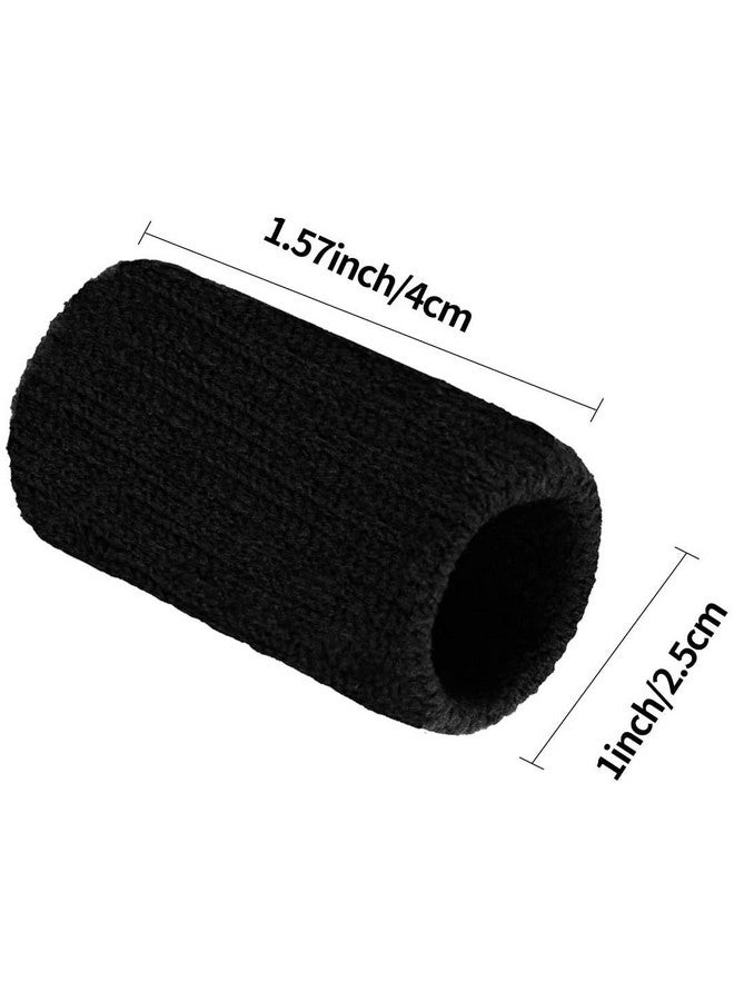 Cute critters 10Pcs Finger Sleeves Protectors Thumb Brace Support Elastic Compression Protector For Relieving Pain, Arthritis,Trigger Finger, Sports (Black), Free size - Image 2