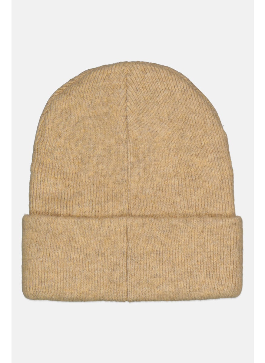 PUMA Men Brand Logo Infuse Archive Beanie, Light Sand  - Image 2