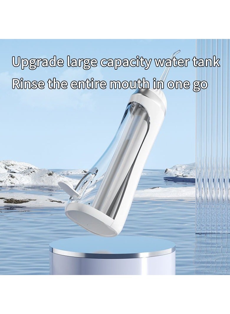 جهاز تنظيف الأسنان بالماء الكهربائي - جهاز تنظيف فموي منزلي محمول بثلاثة أوضاع وأربع فوهات (أسود) - Image 4