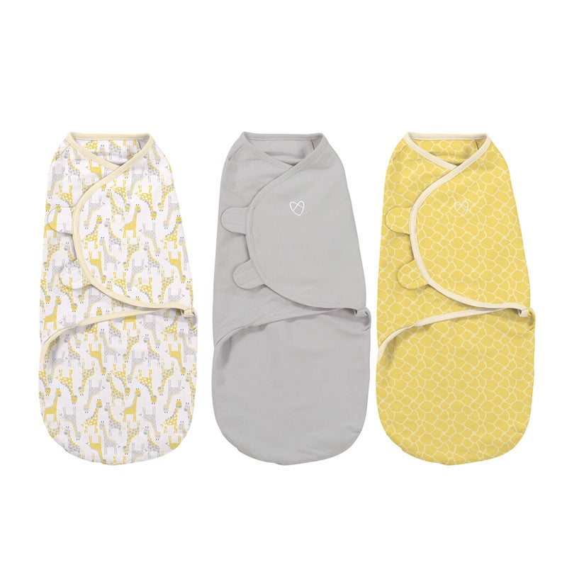 SwaddleMe Original Swaddle - Size Small/Medium, 0-3 Months, 3-Pack (Safari) Easy to Use Newborn Swaddle Wrap Keeps Baby Cozy and Secure and Helps Prevent Startle Reflex - Image 5