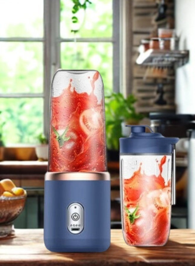 sokany Portable Personal Juicer Blender Smoothie Maker Travel Juicer With 400ml Bottle Juicing Cup Shaker Bottle Smoothie Maker Blender USB Fruit Juicer Electric 400ml 6 Blades 4 & 0.8L Grinder with 8 Sharp Blades – Original Durable Quality for Home and Commercial Use Bundle - Image 2