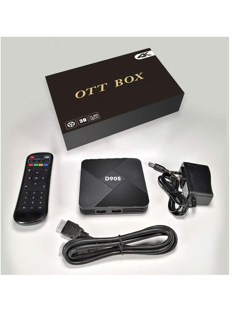 Generic - Android TV Box,  4K Smart TV Box Amlogic S905 Quad Core Media Player Support 3D WiFi HDMI for Home Entertainment - Image 1