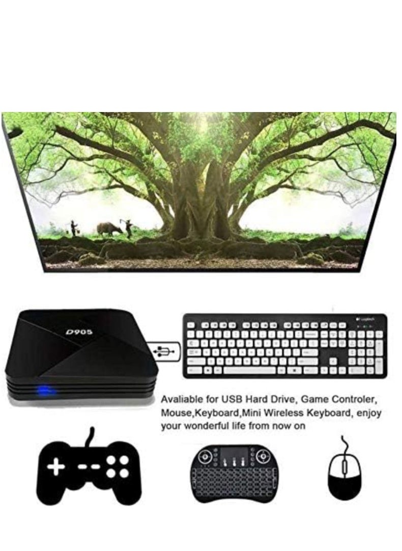 Generic - Android TV Box,  4K Smart TV Box Amlogic S905 Quad Core Media Player Support 3D WiFi HDMI for Home Entertainment - Image 1