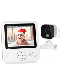 LOVNOV LOVNOV Video Baby Monitors - 2.8” Screen جهاز مراقبة صوت الطفل with Night Vision, 2-Way Audio, VOX, Temperature Sensor and Lullabies, Secure Transmission No WiFi, 300m Range  - Image 1