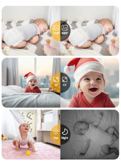 LOVNOV LOVNOV Video Baby Monitors - 2.8” Screen جهاز مراقبة صوت الطفل with Night Vision, 2-Way Audio, VOX, Temperature Sensor and Lullabies, Secure Transmission No WiFi, 300m Range  - Image 5
