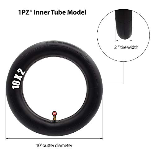 1PZ ITX-RFS Heavy Duty 10x2.125/10 x 2 Tire and Inner Tube with Bent Valve Stem for Smart Electric Balance Scooter Bike, Stroller, Bicycle, Tricycle 10" inch Unicycle - Image 3
