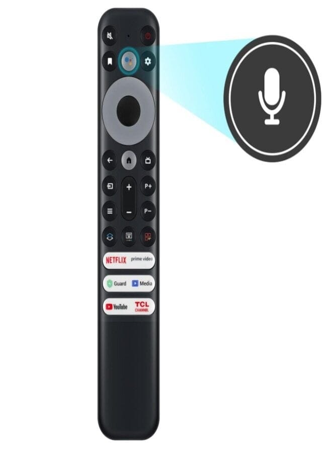 Zaboon Replacement Universal Remote Control For Tcl Led Lcd Smart Tv Black - Image 2