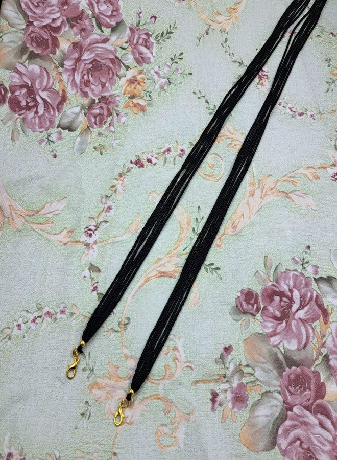 سلسلة Swaroop Designer Mangalsutra فقط Mangalsutra بدون قلادة Mangalsutra خرزة سوداء عادية - Image 2
