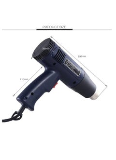 Generic Professional Variable Temperature Control Heat Gun With Accessories For Packing Material and home Decoration Black  - Image 4