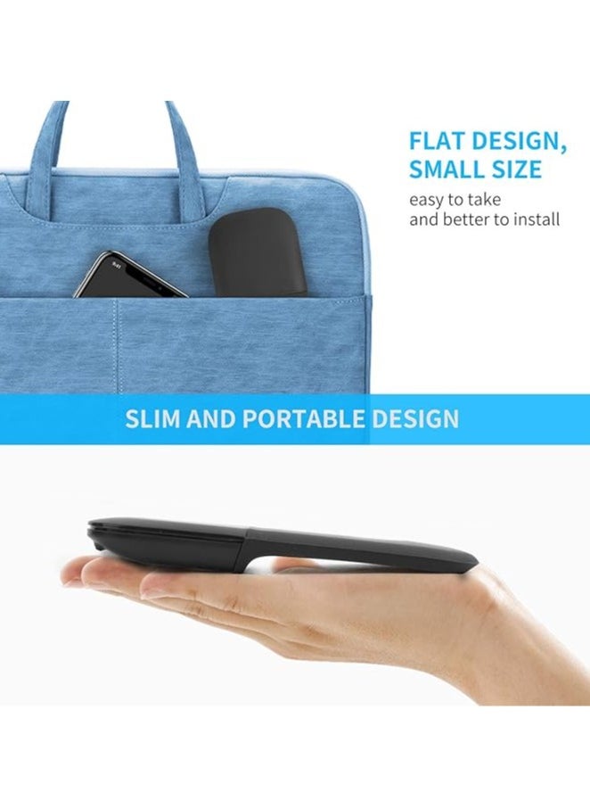 General - Bluetooth Curved Touch Mouse, Portable Wireless Foldable Mouse, Without USB Nano Receiver, Ergonomic Mini Optical Computer Mouse for Laptop Tablet Smartphone - Image 1