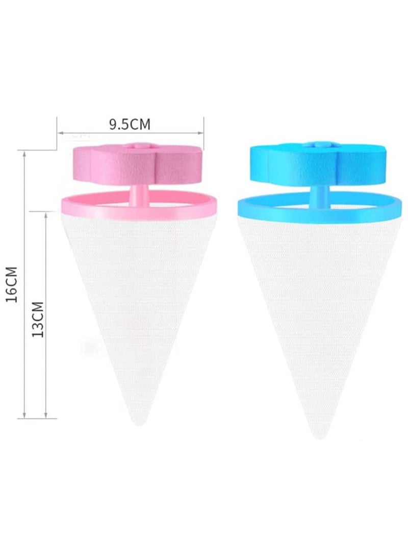 Y&D 4 Pcs Home Floating Lint Hair Catcher Mesh Pouch Washing Machine Laundry Filter Bag - Image 5