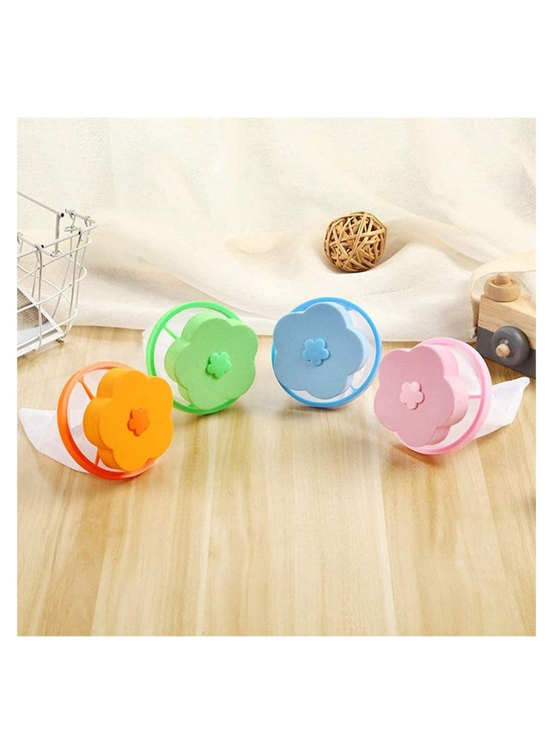 Y&D 4 Pcs Home Floating Lint Hair Catcher Mesh Pouch Washing Machine Laundry Filter Bag - Image 4