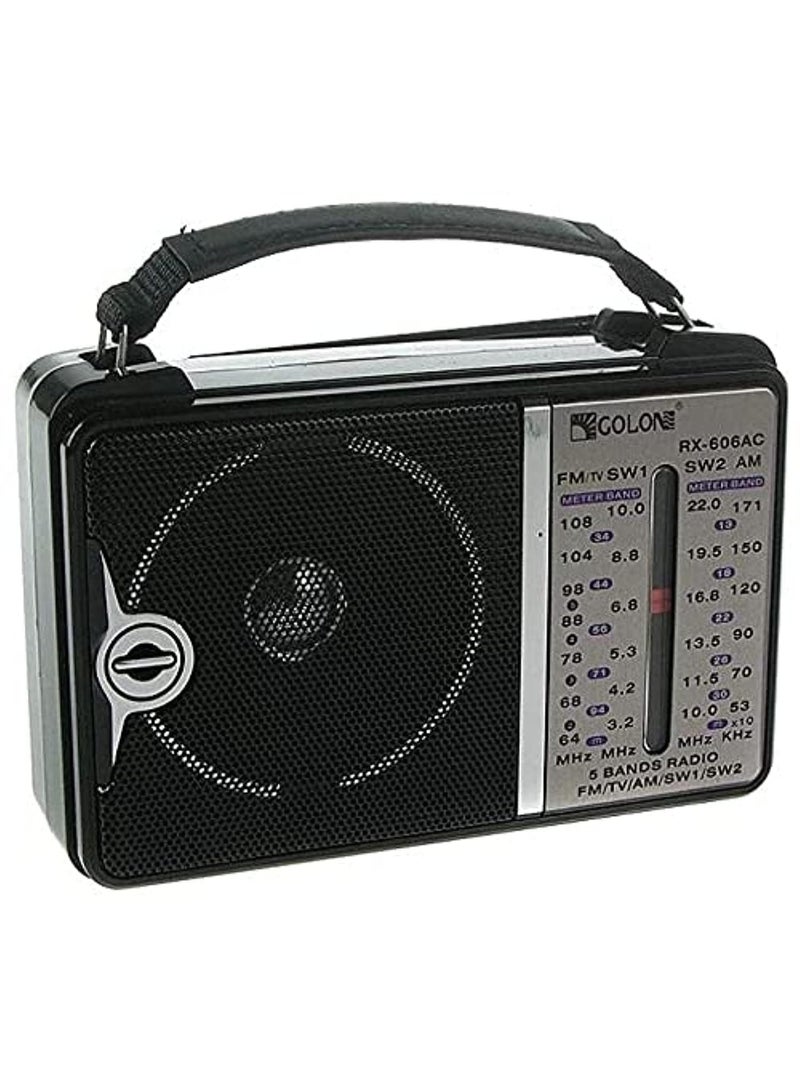 راديو كهرباء كلاسيك صغير RX-606AC بتصميم أنيق - Image 1