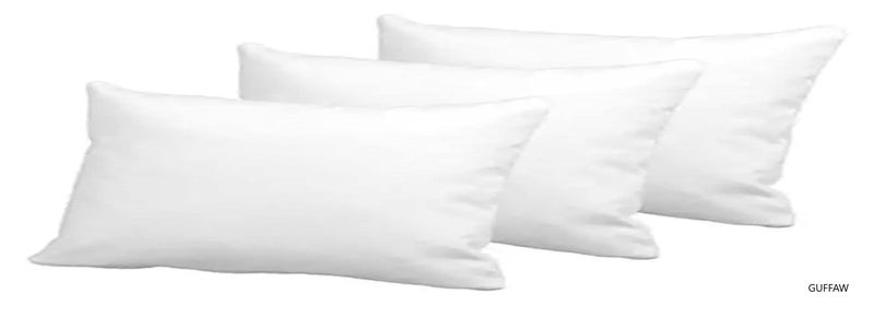 GUFFAW Premium Microfiber Pillow Filler 12x20 inches Pack of 3 - Image 5