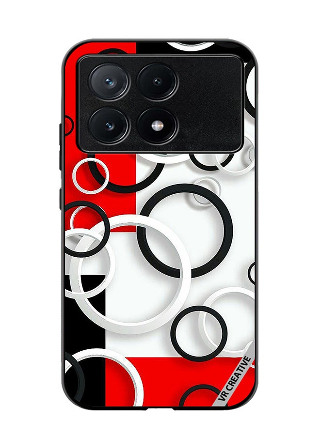 VR CREATIVE Protective Case Cover For Xiaomi Poco X6 Pro Colorful Circle Design  Multicolour - Image 1