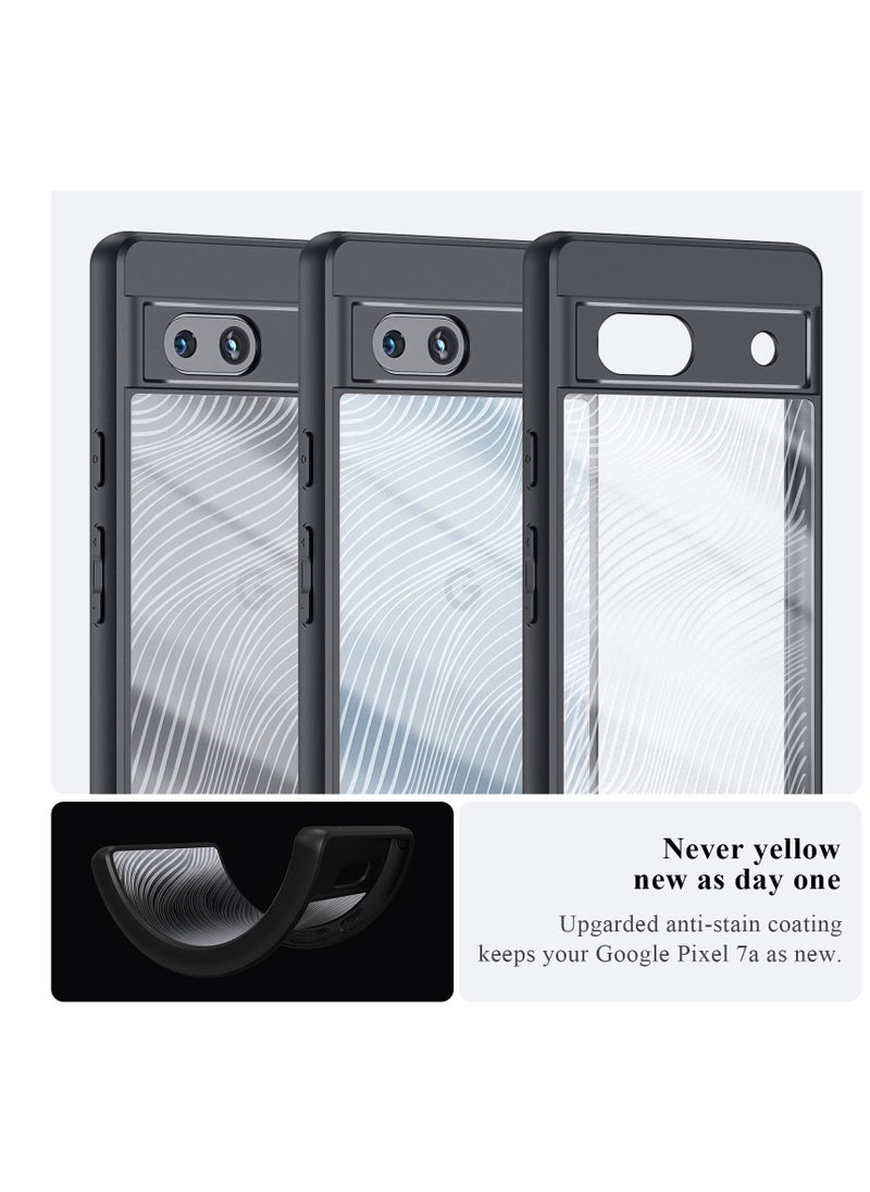 for Google Pixel 7A 2023 5G Phone Case Slim Shockproof [Non-Yellowing][Military Grade Drop Protection]for Google Pixel 7a, Crystal Clear