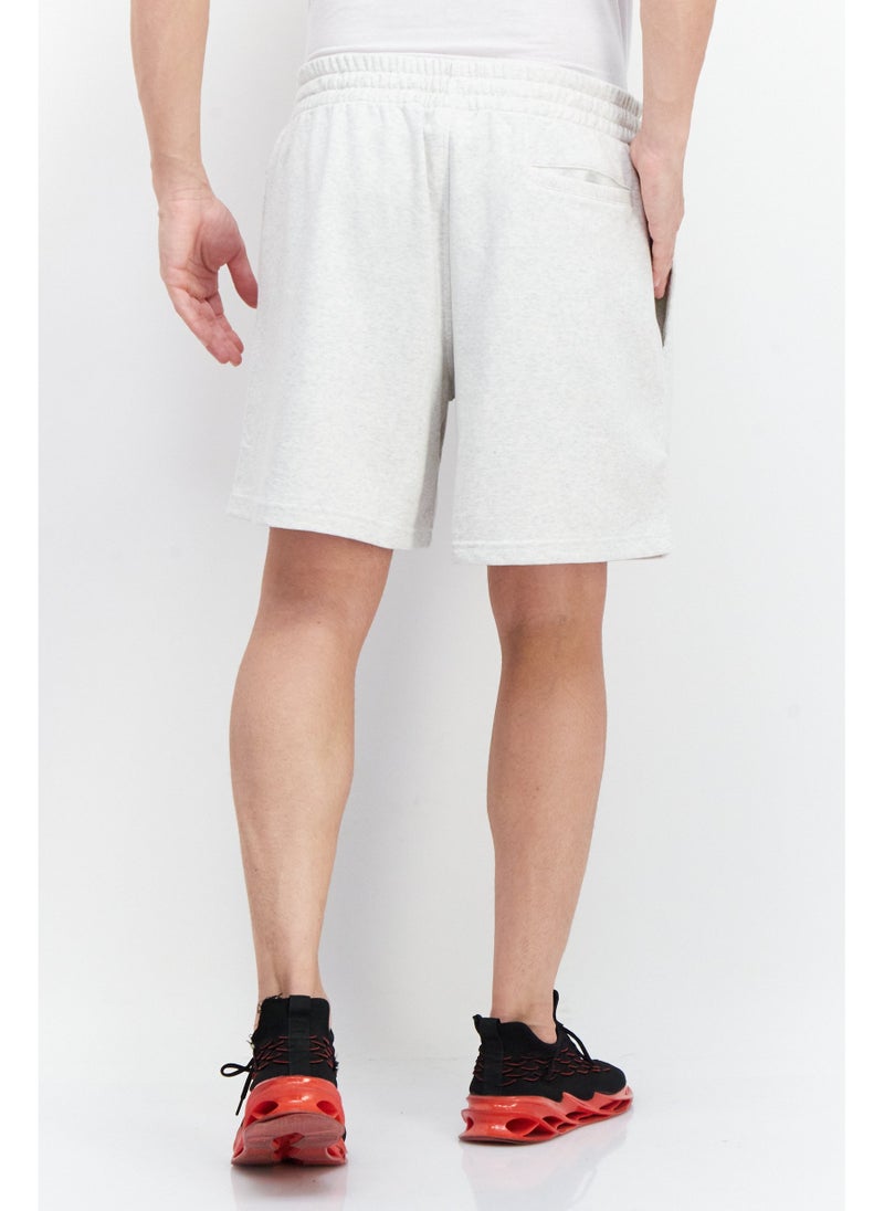New Balance Men Sportswear Fit Outdoor Shorts, Heather White - Image 5