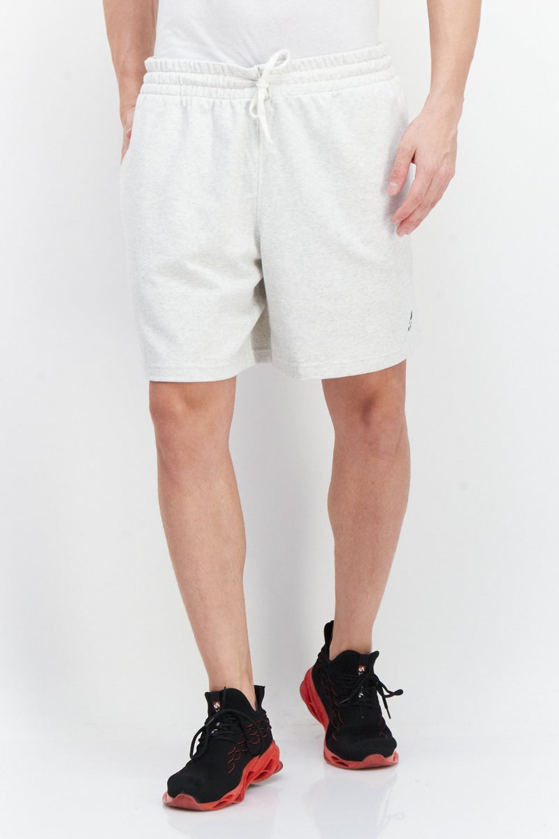New Balance Men Sportswear Fit Outdoor Shorts, Heather White - Image 1