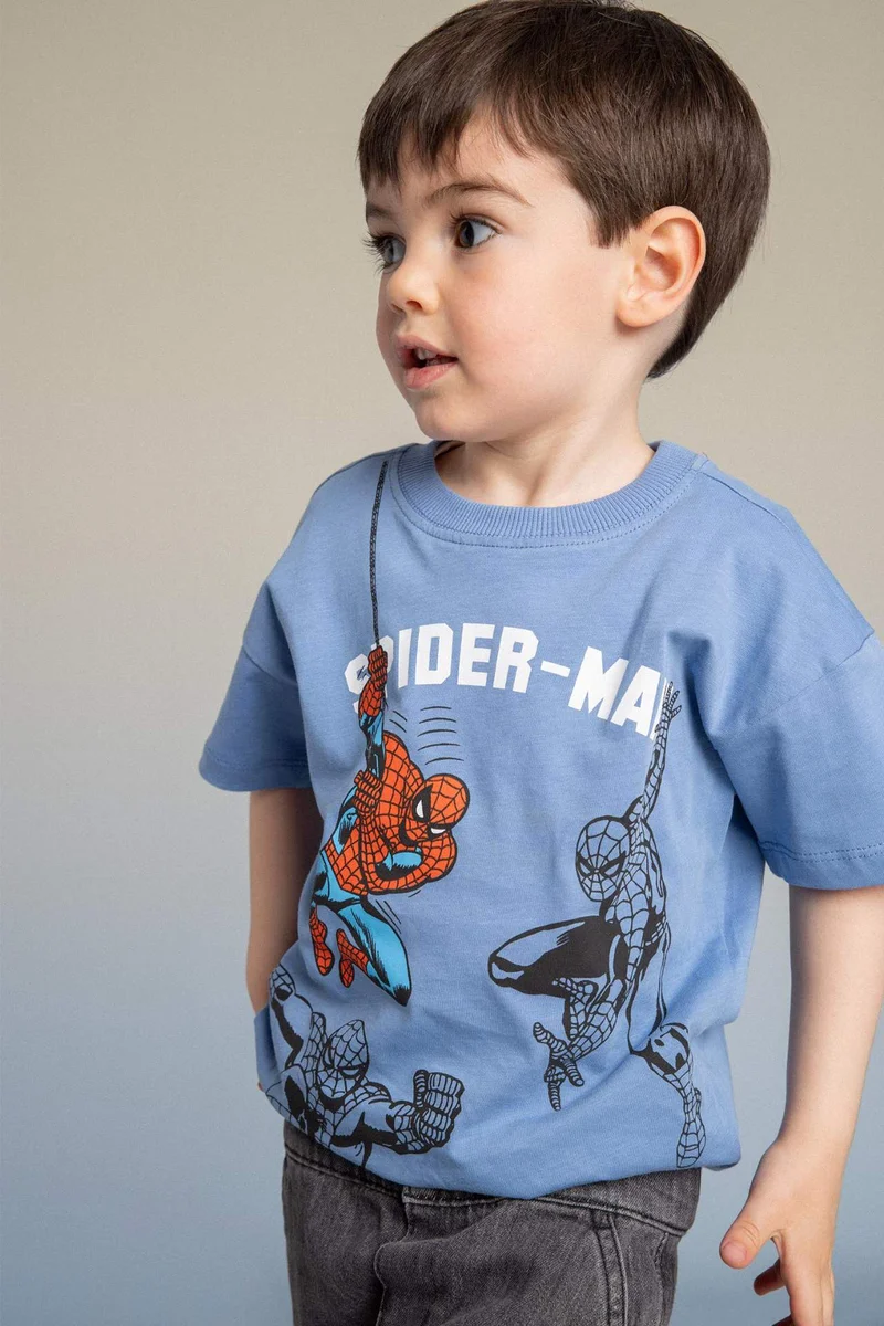 DeFacto Regular Fit Spiderman Licensed Short Sleeve T-Shirt