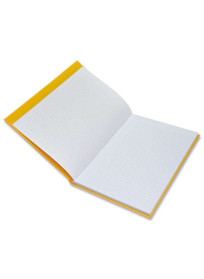 FIS Neon Hard Cover Notebook Single Line A4, 100-Sheets, Gold 5-Piece - FSNBA4N200 - Image 3