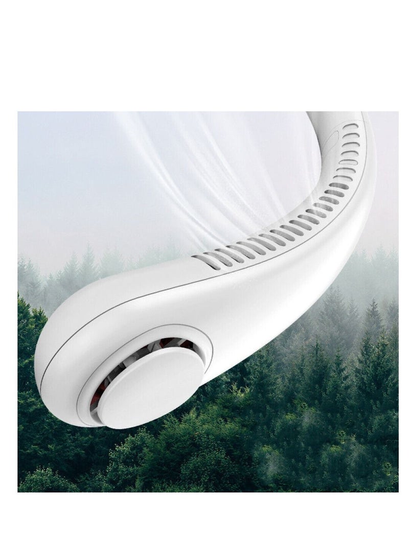 AROAQ مروحة عنق محمولة، مروحة بدون شفرات قابلة للشحن عبر USB، مروحة عنق قابلة للارتداء - Image 5