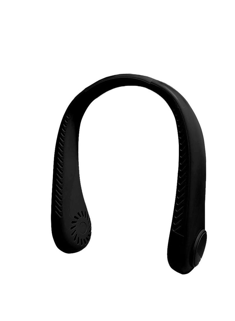 AROAQ مروحة عنق محمولة، مروحة بدون شفرات قابلة للشحن عبر USB، مروحة عنق قابلة للارتداء - Image 1