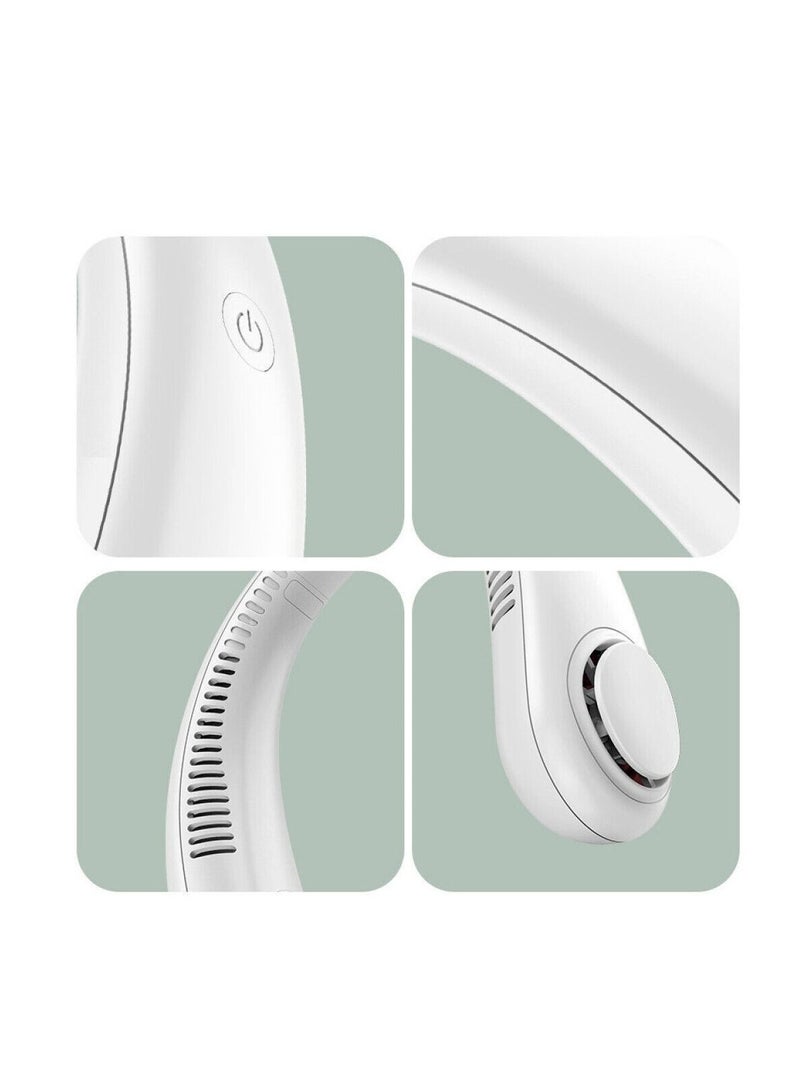 AROAQ مروحة عنق محمولة، مروحة بدون شفرات قابلة للشحن عبر USB، مروحة عنق قابلة للارتداء - Image 3