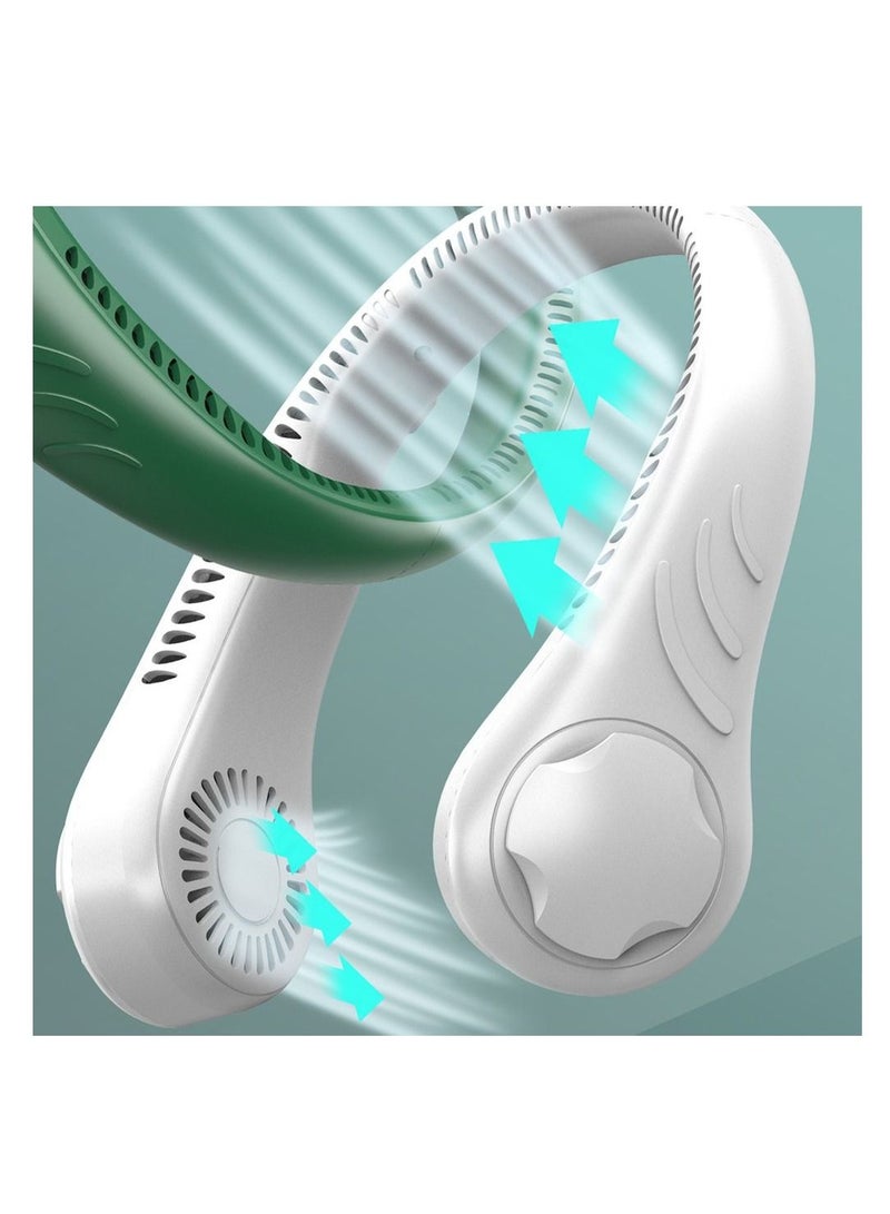 AROAQ مروحة عنق محمولة، مروحة بدون شفرات قابلة للشحن عبر USB، مروحة عنق قابلة للارتداء - Image 4