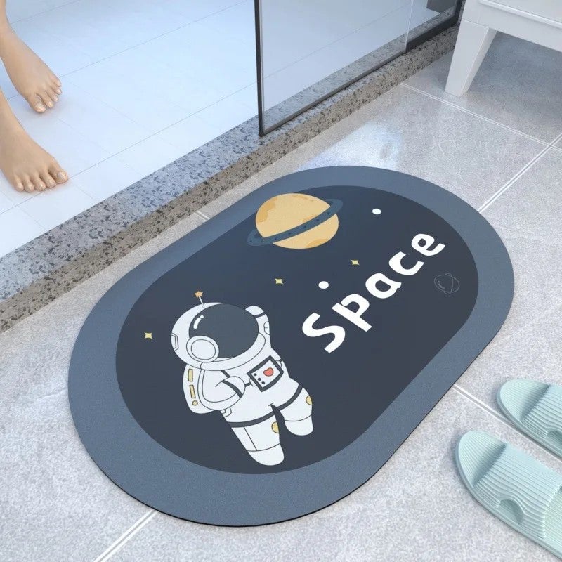 Y&D Super Absorbent Bath Mat - Non-Slip Rubber Bottom, Quick Drying Bathroom Floor Carpet Rug - Image 1