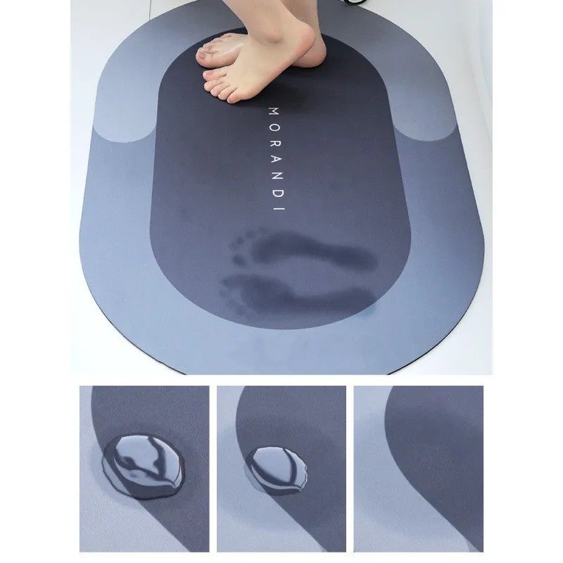 Y&D Super Absorbent Bath Mat - Non-Slip Rubber Bottom, Quick Drying Bathroom Floor Carpet Rug - Image 3