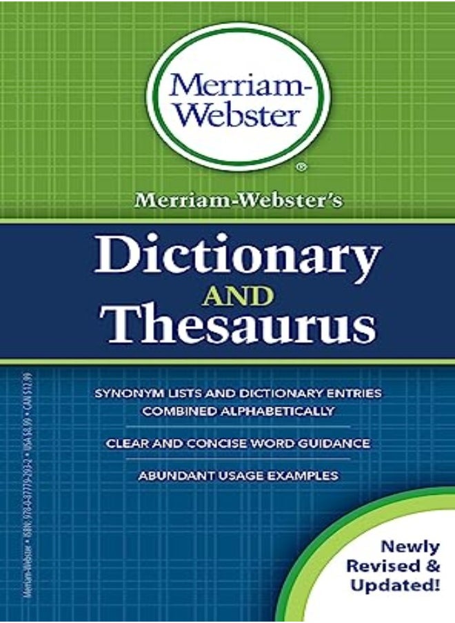 Merriam-Webster's Dictionary and Thesaurus: Revised and Updated 