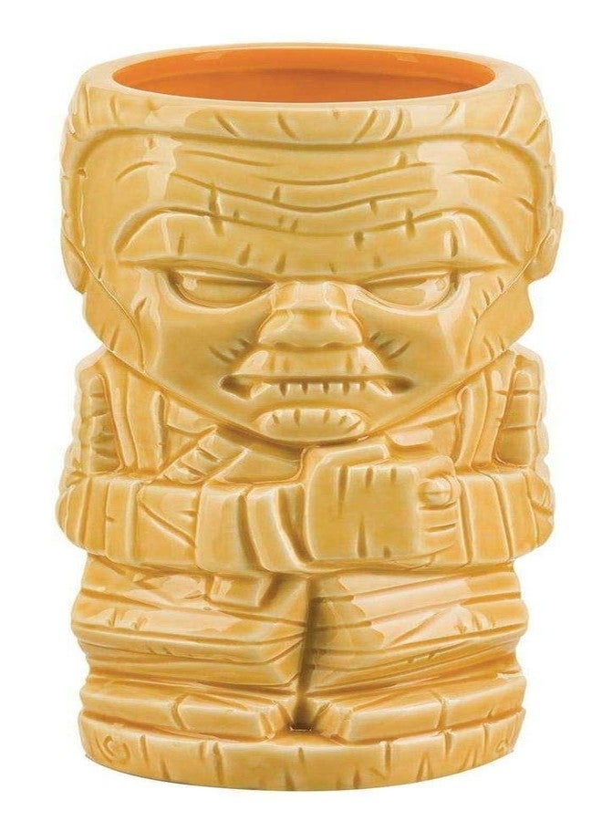 كوب Geeki Tikis Monsters Tikis Tut سعة 14oz، أسمر ضارب للصفرة