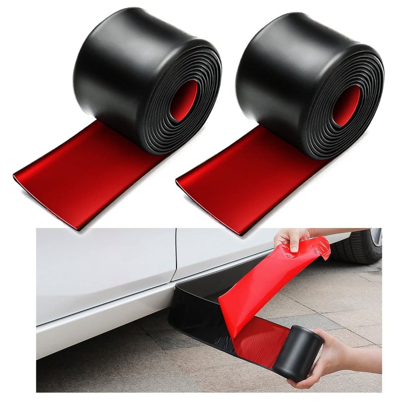 muekzru 82ft315in Side Skirts for Cars UniversalUniversal Rubber AntiScratch Side Skirts Edge GuardsProtector for Sedans Truck SUV Before and After Bumper 2PCS 82ft315in